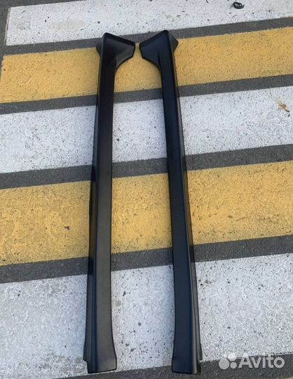 Накладки на пороги mitsubishi lancer 10