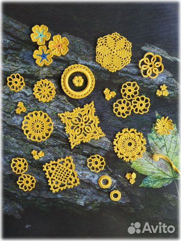 Вязаный декор для скрапбукинга