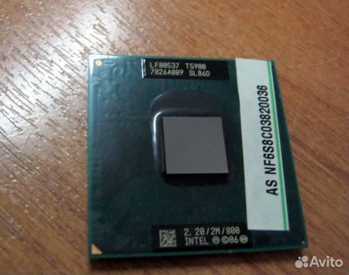 Процессор для ноутбука Intel core 2 duo T5900