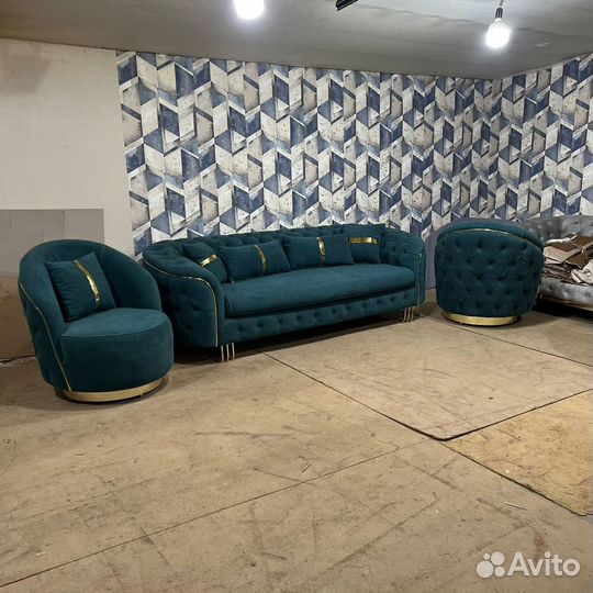 Диван и 2 кресла