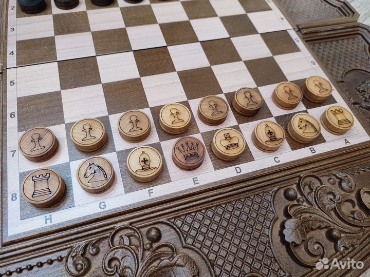 Шахматы нарды шашки 3 в 1