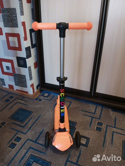 Самокат Lider Kids QQBear Scooter трёхколёсный
