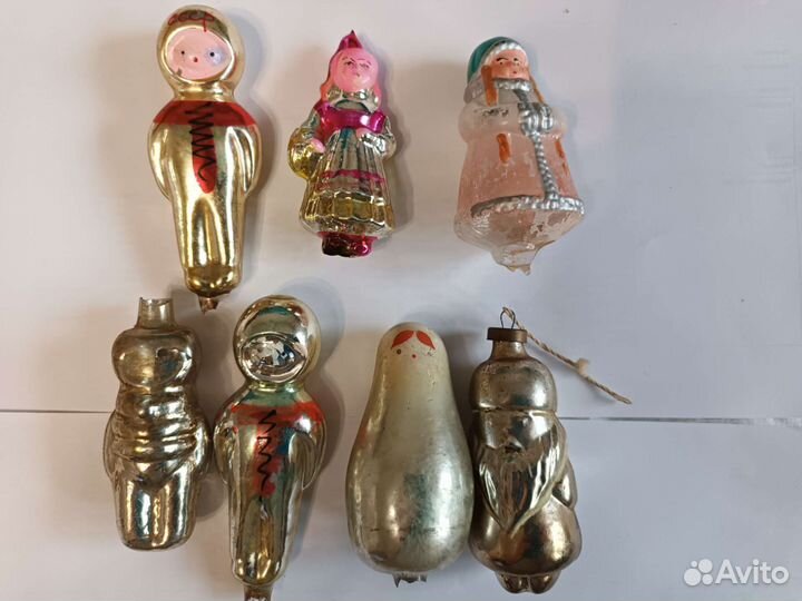 Елочные игрушки СССР на прищепке