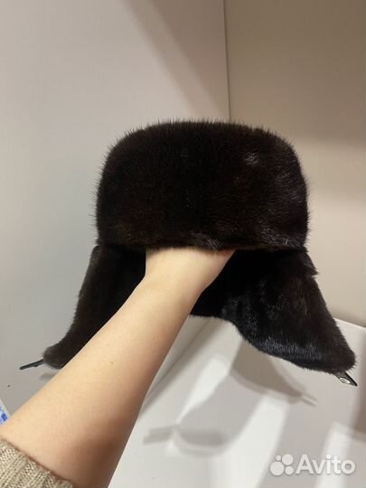 Норковая шапка мужская
