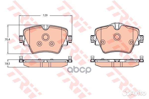 Колодки тормозные передние G30/ F45/F48 GDB2098