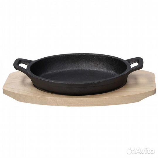 Сковорода для фахитос овальная на подставке