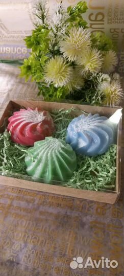 Набор из мыла ручной работы весенний