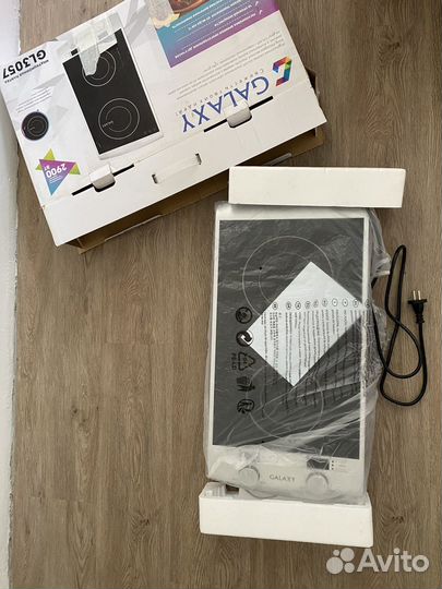 Индукционная плита 2 конфорки настольная