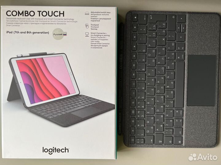 Logitech combo touch для Apple iPad 7/8/9