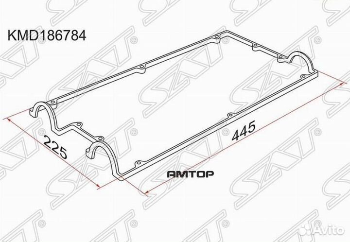 SAT KMD186784 Прокладка клапанной крышки MMC 4G63