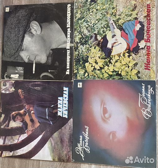 Виниловые пластинки высоцкого и жанны бичевской