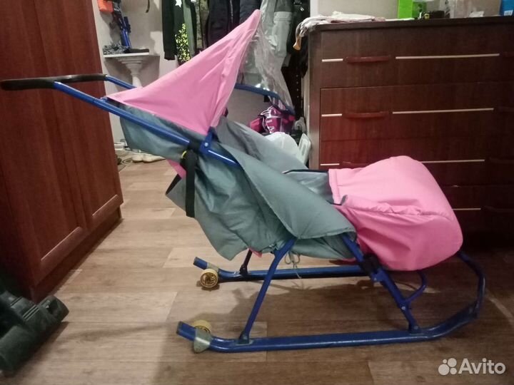 Детские санки коляска бу