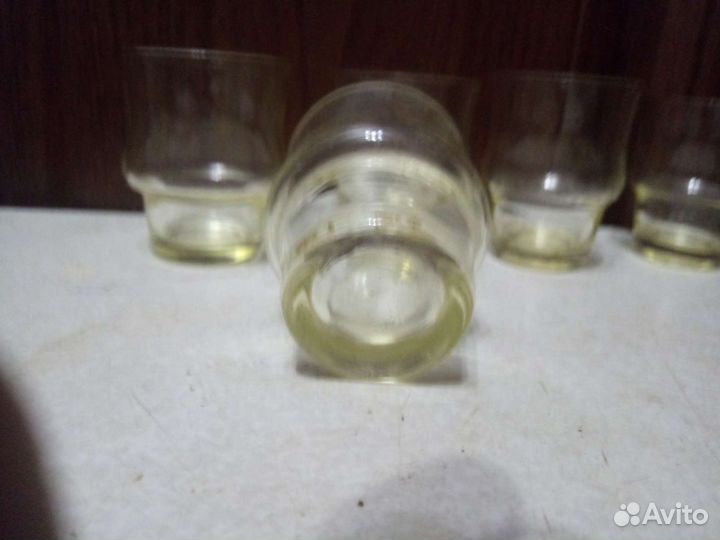 Стопки. Рюмки. Жёлтого цвета. СССР