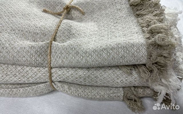 Полотенце 100 лен жаккард