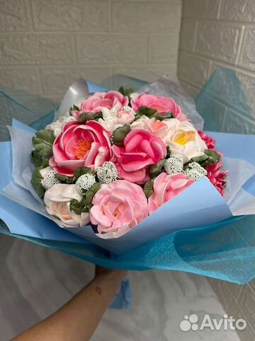 Сладкие букеты из зефира и шоколад