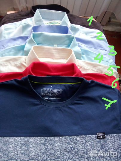 Рубашки, футболки мужские новые
