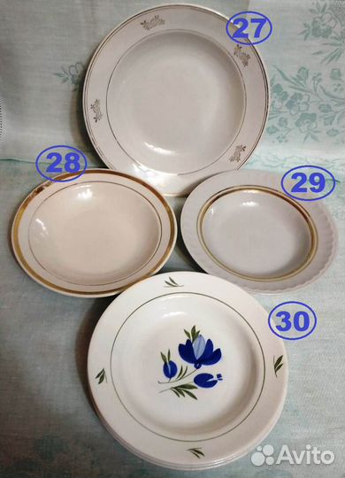 Тарелки, блюдца, блюда СССР. Хайта, Иркутский снх