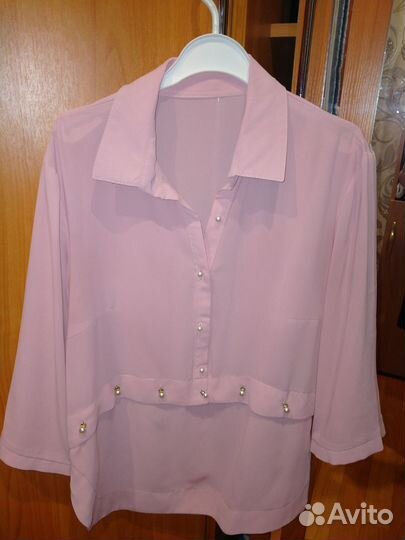 Стильная кофточка, рубашка р 46