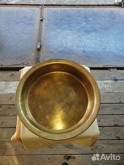 Латунный таз для варенья