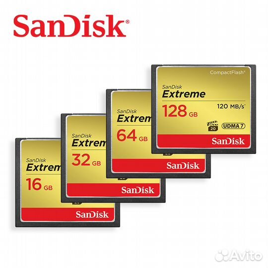 Карта Sandisk CF 16G extremе 1067x 120 mb/s
