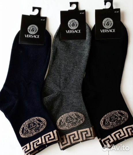 Мужские носки Versace, набор из 3-х пар, р.40-46