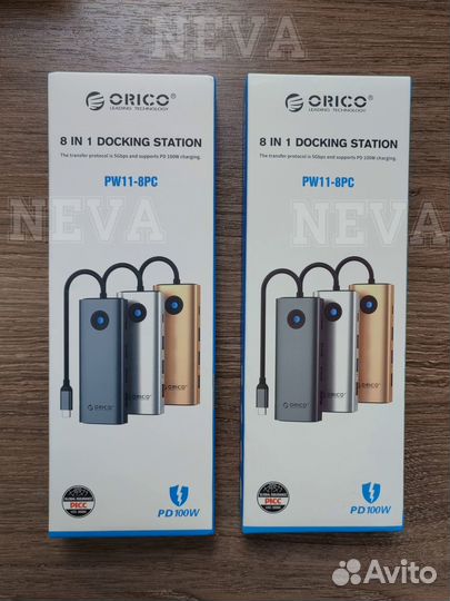 Hub orico hdmi, vga, USB 3.0, Type C, RJ45, PD100w