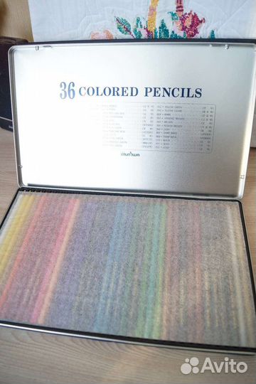 Цветные карандаши (36 шт) + блокнот