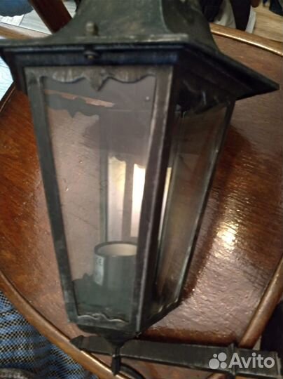 Раритетный настенный фонарь уличный