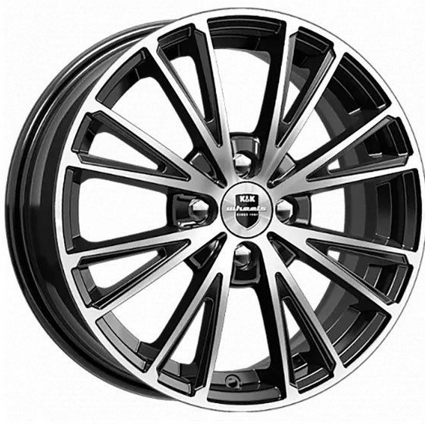 Диски K&K Меандр 6x16 4x100 ET45 D67.1 Алмаз черный