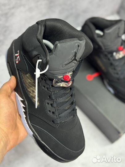 Кроссовки Nike Air Jordan 5 зимние (Арт.77784)