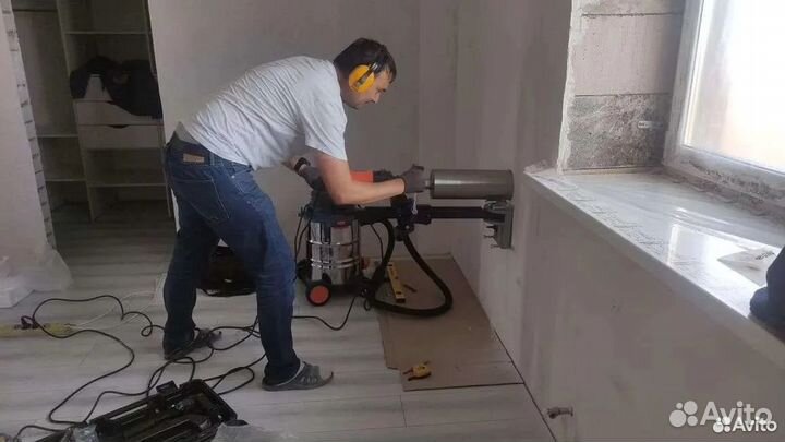 Установка бризера, сплит-системы, алмазное бурение