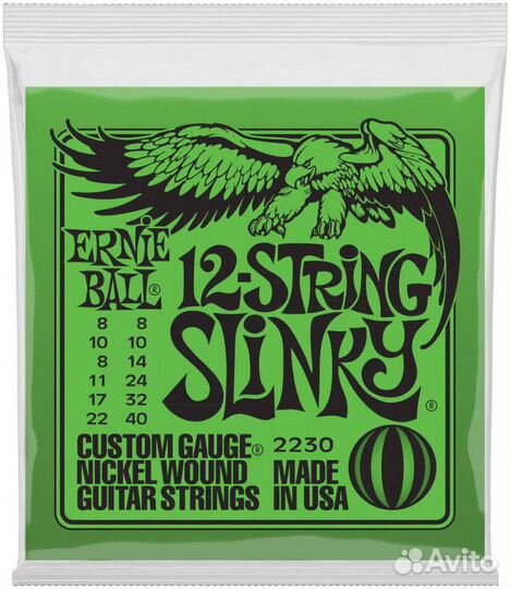 Ernie ball 2230 Nickel Wound Slinky 8-40 - Струны