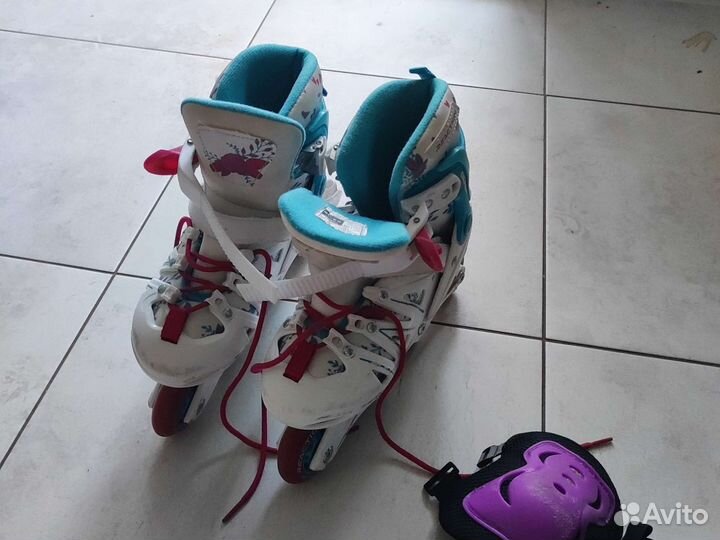 Роликовые коньки детские раздвижные