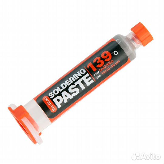 Паста для пайки электроники 139 градусов, зерно T4