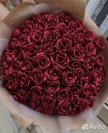 Букет из атласных лент