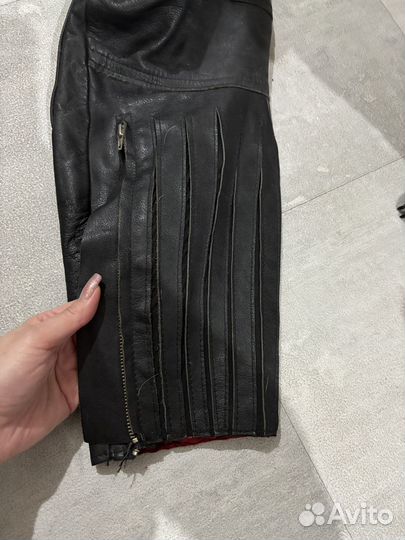 Брюки кожаные мотоштаны