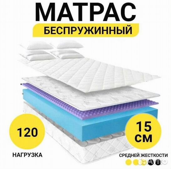 Матрас беспружинный Дивальдо Слип 140х200