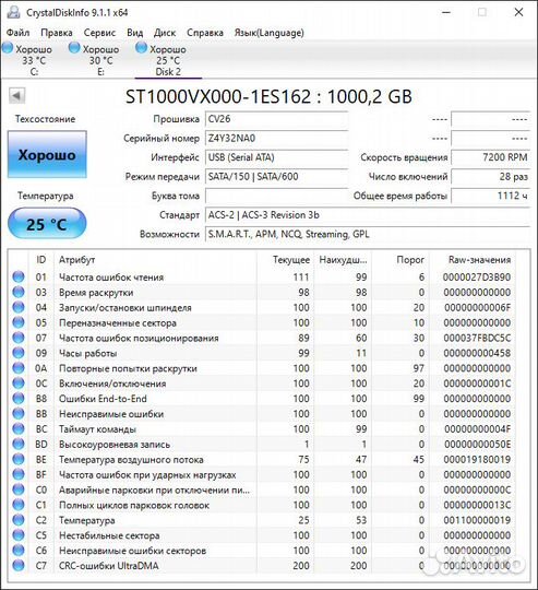 Жесткий диск 1Тб 3.5