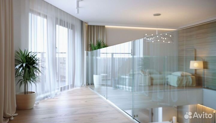 Ограждения для лестниц из стекла с гарантией