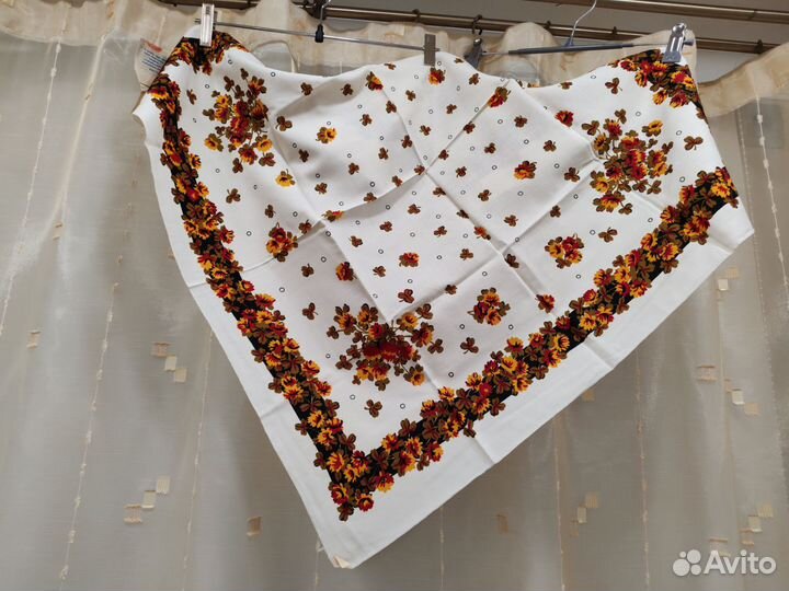 Павловопосадский платок шерсть