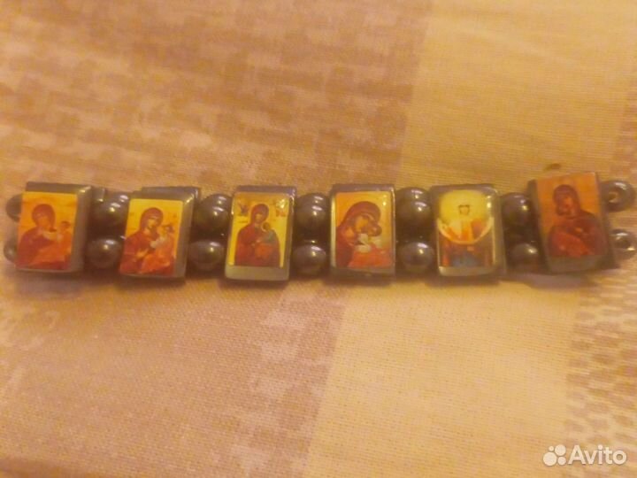 Браслет из камня гематит