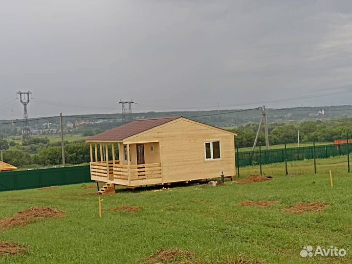 Бытовка 6х6 с верандой