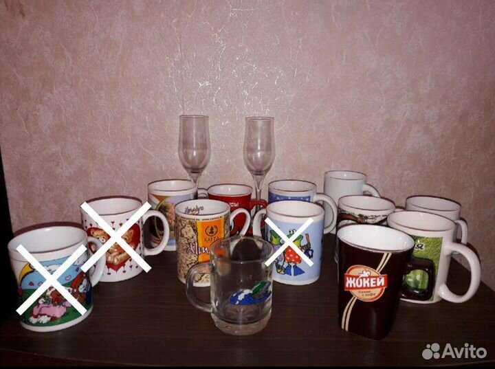 Кружки, бокалы, фужеры
