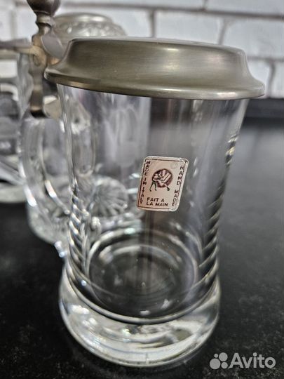 Немецкие пивные кружки хрустальные фужеры