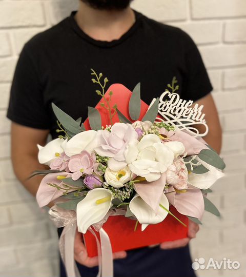 Букет из мыльных цветов