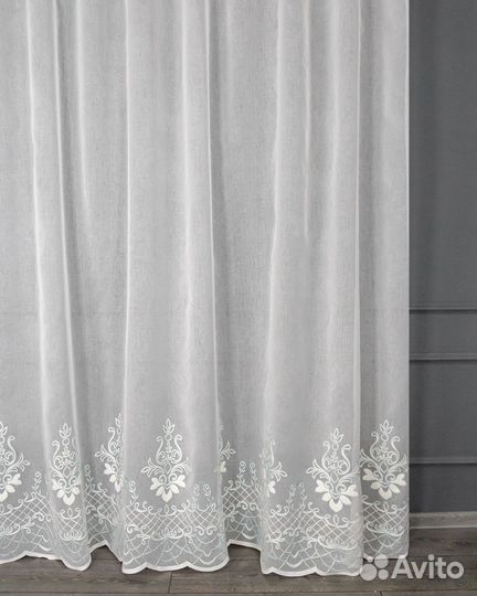 Тюль Флоренция бирюзовый