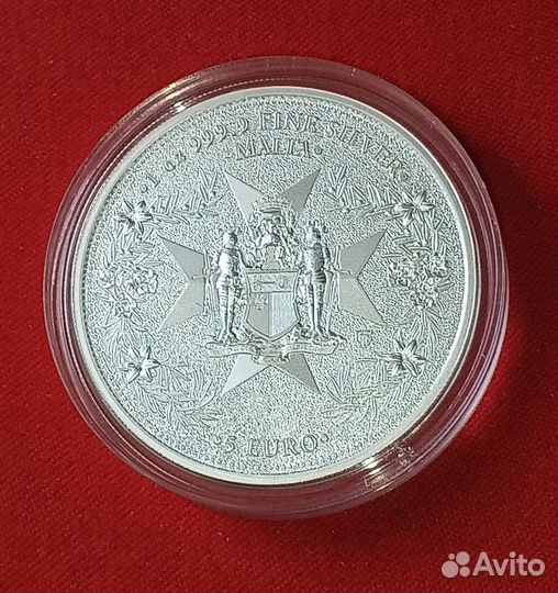 Серебряная монета Мальты «Золотой Орел» 2023 г