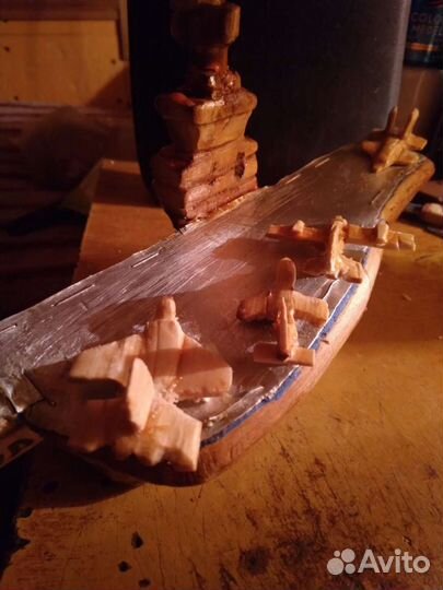 Сувенир поделка из дерева, кораблик