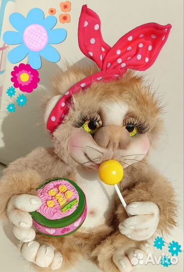 Игрушка ручной работы Мартышка