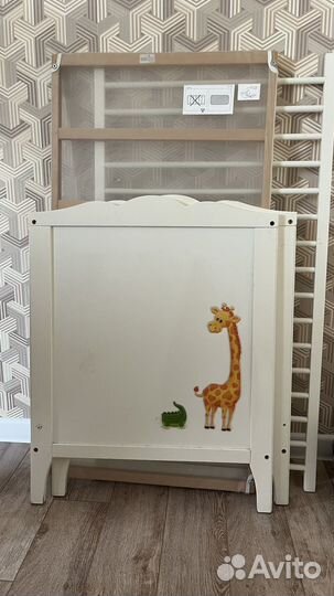 Детская кроватка IKEA хенсвик